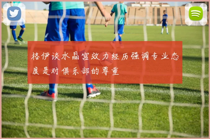 格伊谈水晶宫效力经历强调专业态度是对俱乐部的尊重